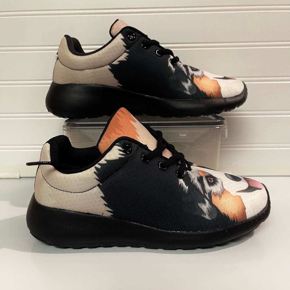 Unisex Grove Bags & Custom Kicks Australian Shepard Dog Shoes NWOT Size 6W